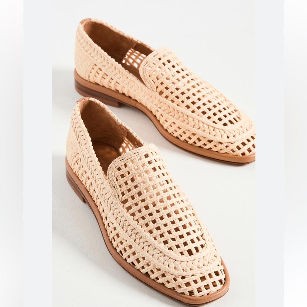 Robert Clergerie Beige Woven Flats